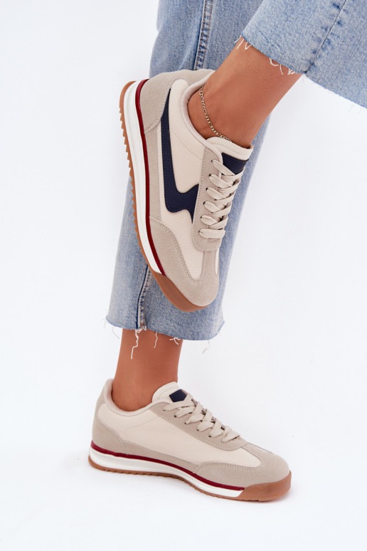 sportiniai bateliai Sneakers modelio batai Moteriškas smėlio spalvos Zerina