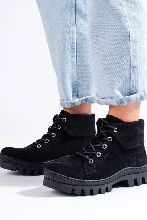 juodos spalvos Moteriški batai S.Barski