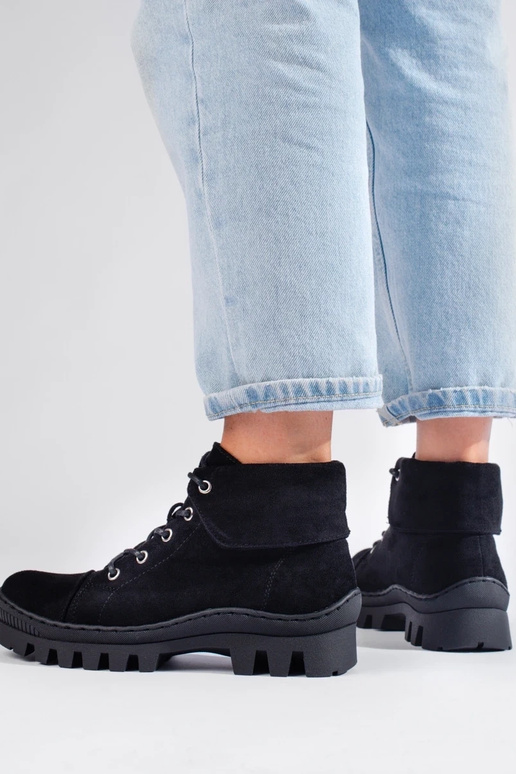 juodos spalvos Moteriški batai S.Barski