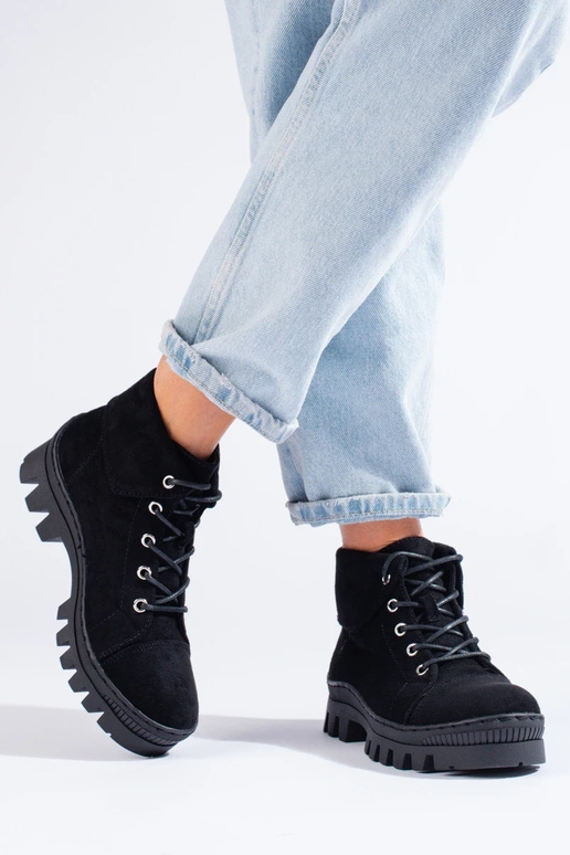 juodos spalvos Moteriški batai S.Barski