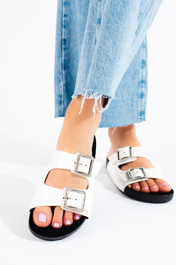 Baltos spalvos Šlepetės 2