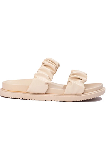 Smėlio spalvos Šlepetės su...