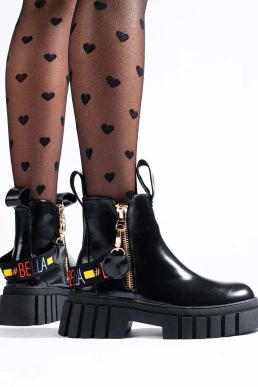 juodos spalvos auliniai batai su...