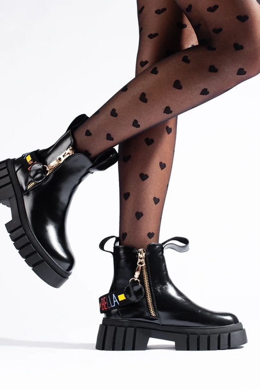 juodos spalvos auliniai batai su...