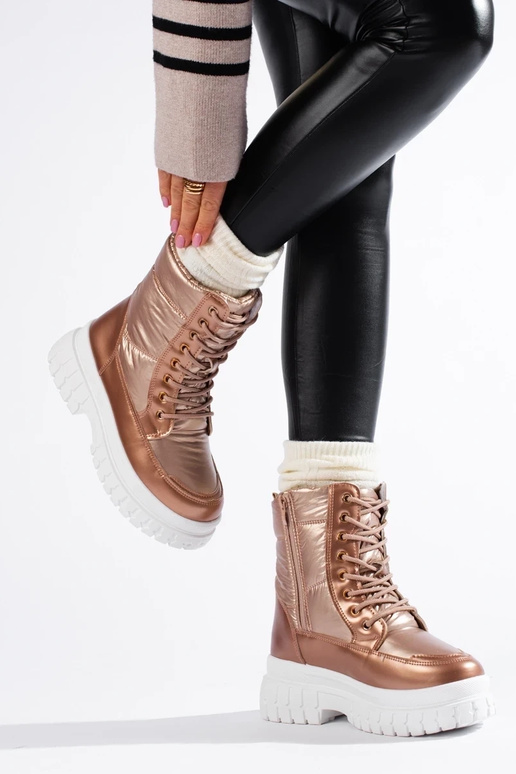 aukso spalvos Moteriški sniego batai... aukso spalvos Moteriški sniego batai...