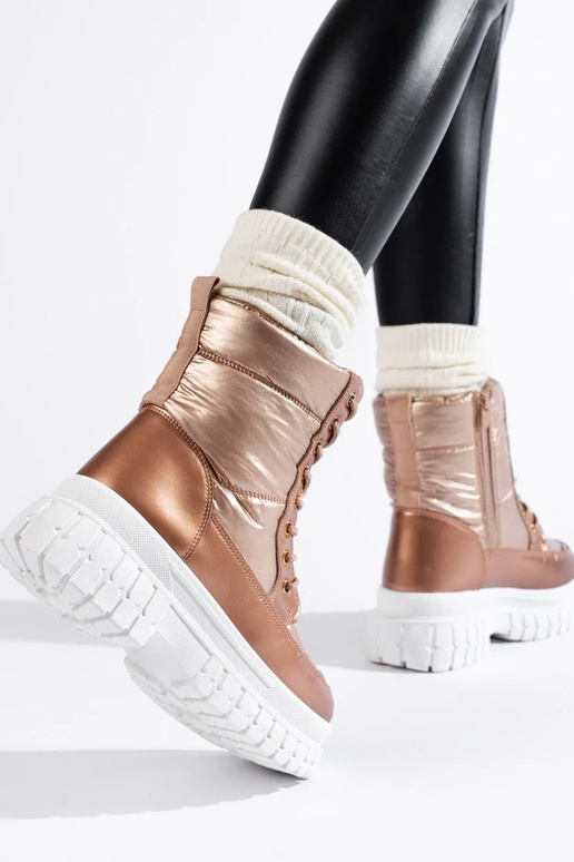 aukso spalvos Moteriški sniego batai... aukso spalvos Moteriški sniego batai...