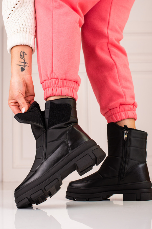 juodos spalvos Moteriški sniego batai... juodos spalvos Moteriški sniego batai...