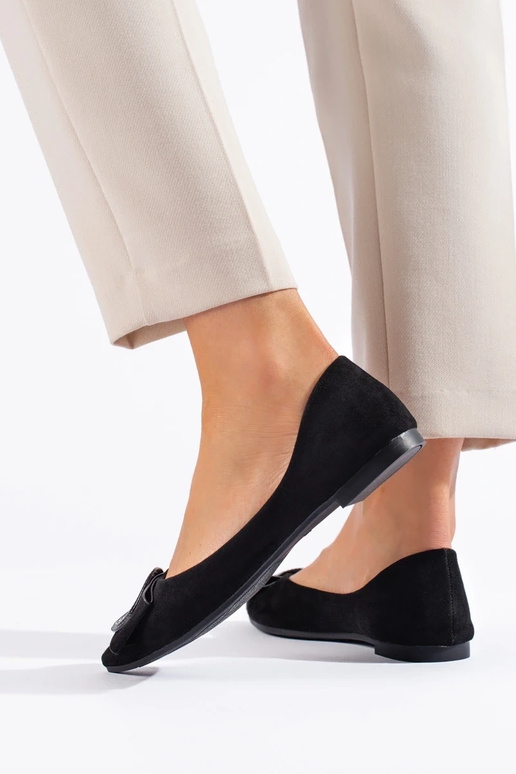 iš zomšos balerinos Shelovet juodos... iš zomšos balerinos Shelovet juodos...