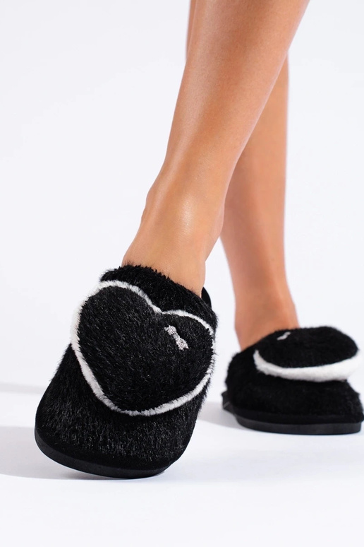 juodos spalvos moteriškos šlepetės su...