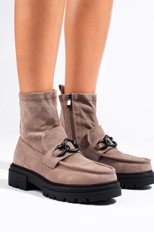 smėlio spalvos moteriški batai su... smėlio spalvos moteriški batai su...