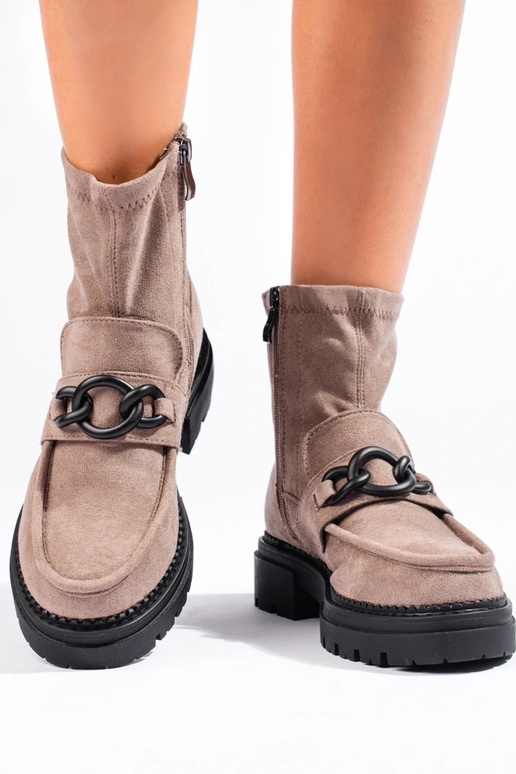 smėlio spalvos moteriški batai su... smėlio spalvos moteriški batai su...