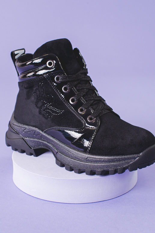 juodos spalvos batai mergaitiškas ant...