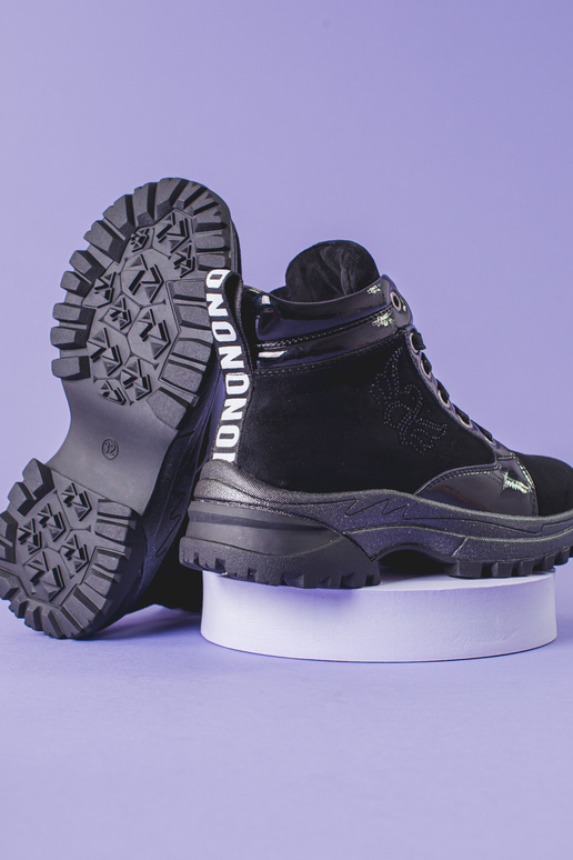 juodos spalvos batai mergaitiškas ant...