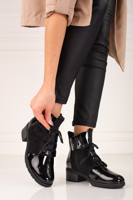 Elegantiški juodi lakuoti moteriški...