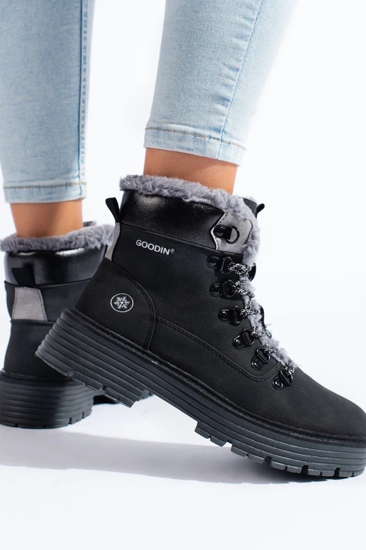 juodos spalvos Moteriški batai juodos spalvos Moteriški batai