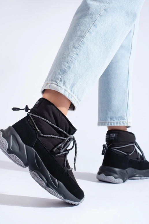 juodos spalvos Moteriški sniego batai... juodos spalvos Moteriški sniego batai...