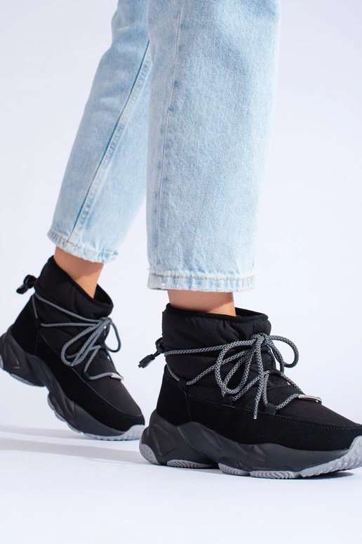 juodos spalvos Moteriški sniego batai... juodos spalvos Moteriški sniego batai...