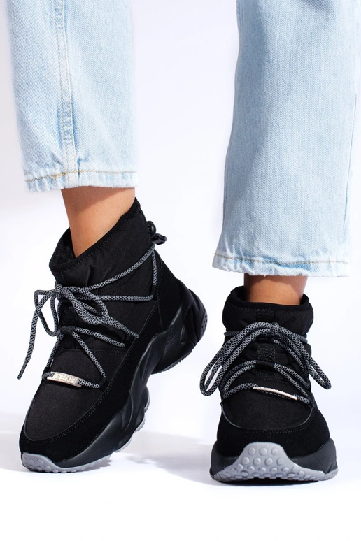 juodos spalvos Moteriški sniego batai... juodos spalvos Moteriški sniego batai...