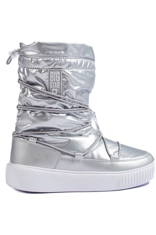 Moteriškas izoliuoti sidabras sniego...