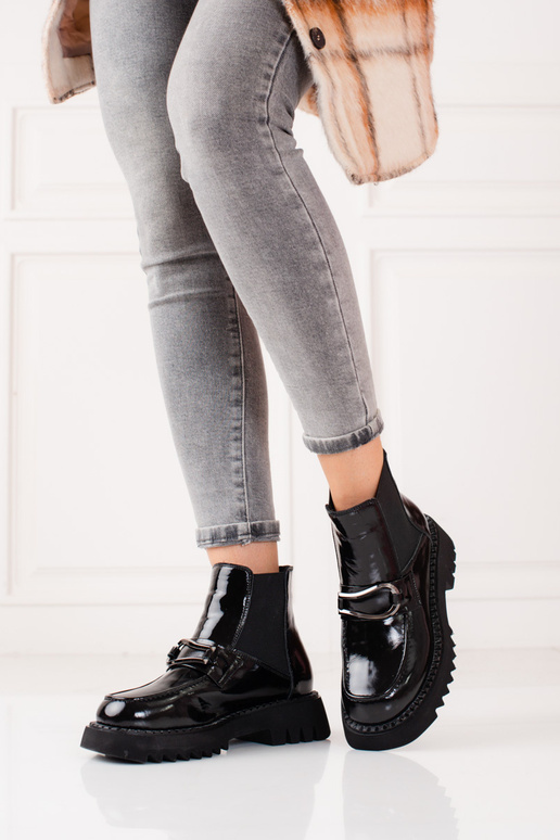 Oda lakuotas moteriški batai su...