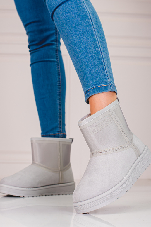 pilkos spalvos Moteriški sniego batai...