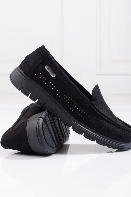 juodos spalvos moteriški mokasinai...