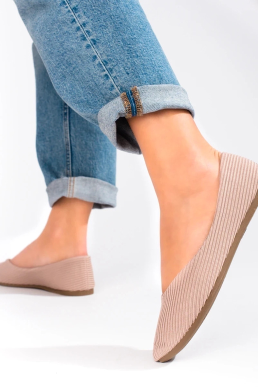 tekstiliniai balerinos Vinceza smėlio...