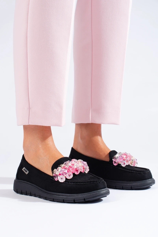 Mokasinai su platforma iš zomšos... Mokasinai su platforma iš zomšos...