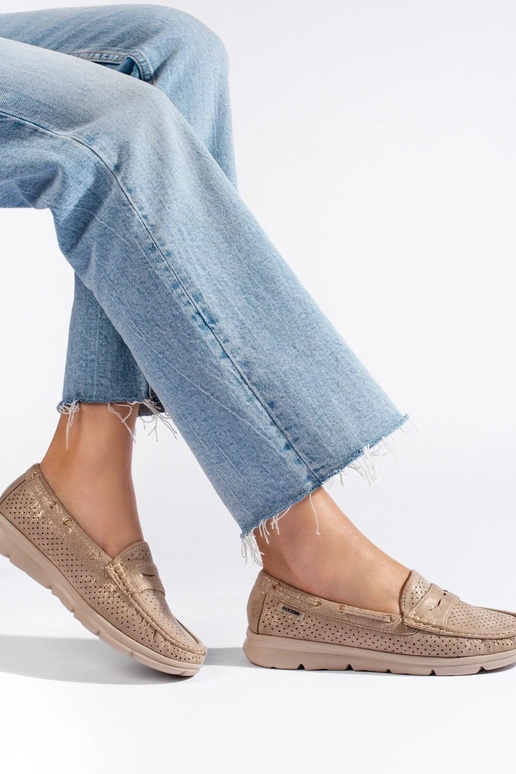 iš zomšos moteriški mokasinai Shelovet