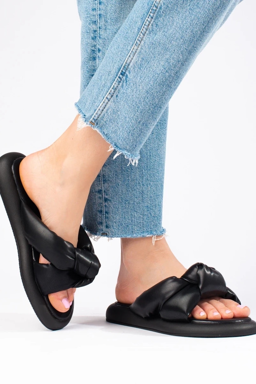 juodos spalvos Šlepetės  Shelovet juodos spalvos Šlepetės  Shelovet