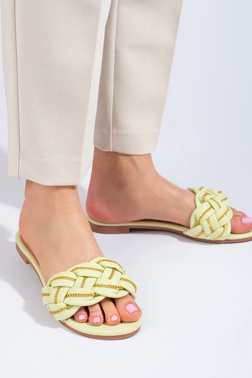 Elegantiško stiliaus  Šlepetės   su...