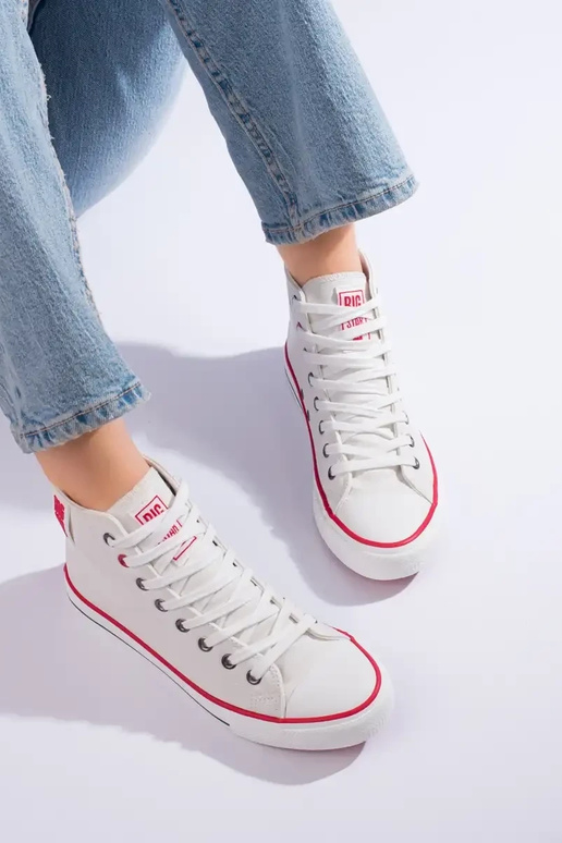 baltos spalvos Moteriški batai  BIG...