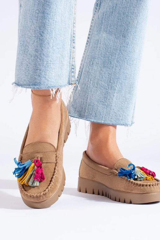 iš zomšos rudos spalvos mokasinai... iš zomšos rudos spalvos mokasinai...