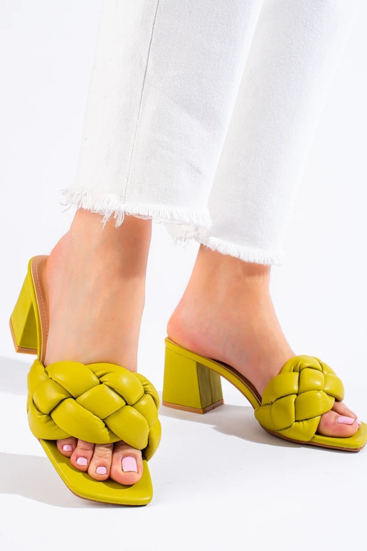 žalios spalvos  Šlepetės   Shelovet