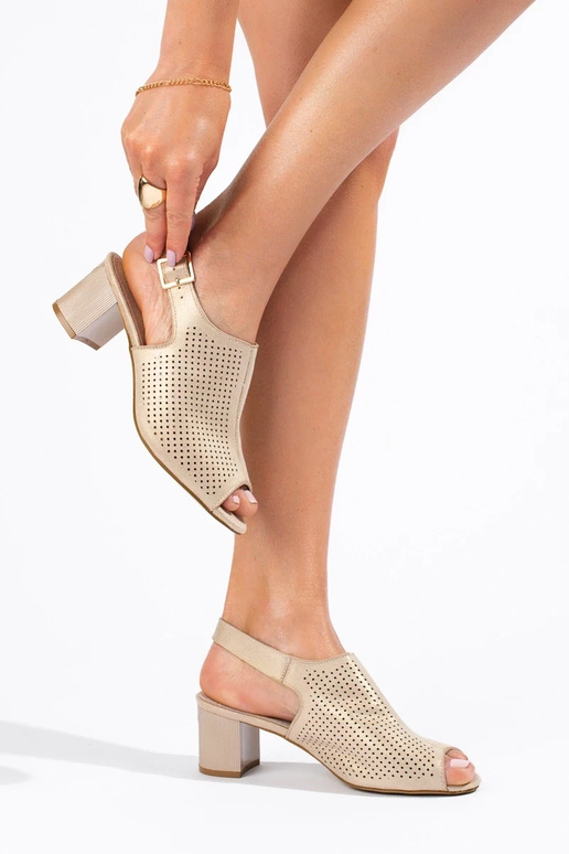 sandalai iš zomšos  Shelovet sandalai iš zomšos  Shelovet