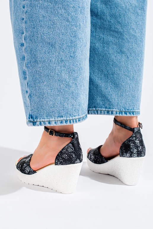 basutės   juodos-baltos spalvos Shelovet basutės   juodos-baltos spalvos Shelovet