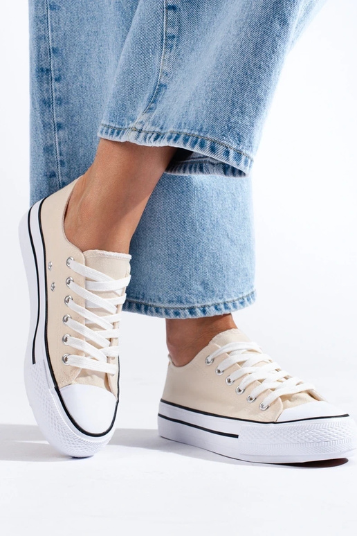 batai smėlio spalvos Shelovet