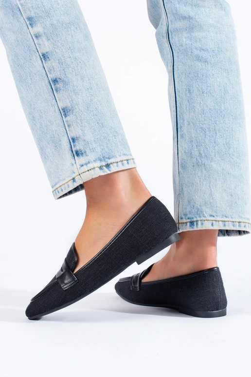 mokasinai juodos spalvos Shelovet