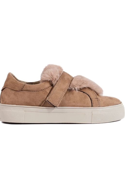 smėlio spalvos iš zomšos batai su... smėlio spalvos iš zomšos batai su...