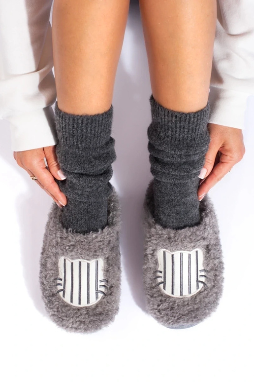 pilkos spalvos Šlepetės  Shelovet