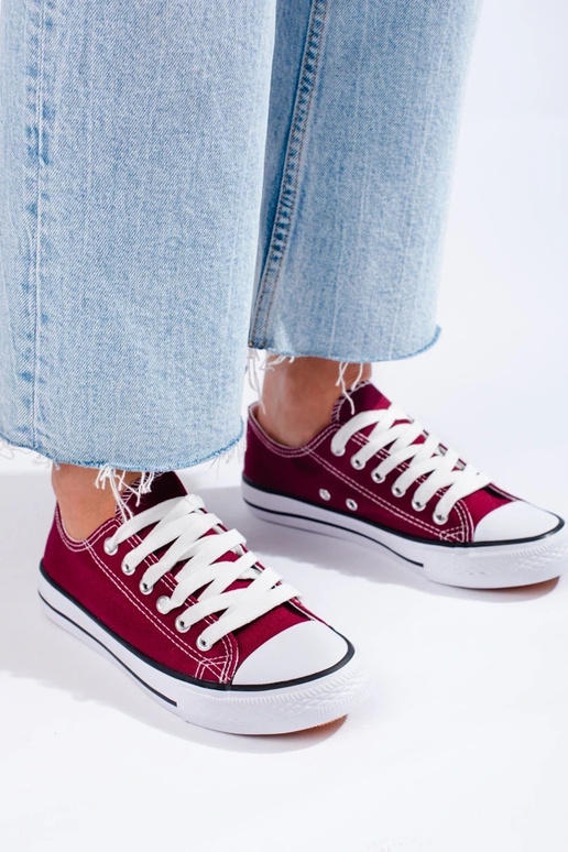 bordinės spalvos Moteriški batai...