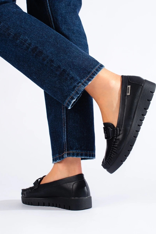 Mokasinai dirbtinės odos juodos...