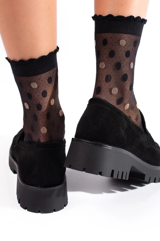 iš zomšos mokasinai su masyviu kulnu... iš zomšos mokasinai su masyviu kulnu...