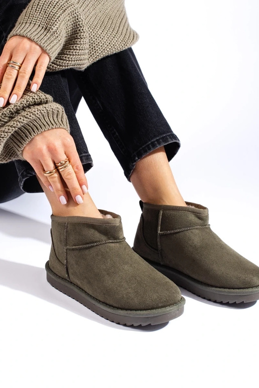 chaki spalvos Moteriški sniego batai