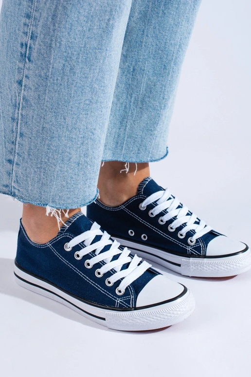 Klasikinio modelio mėlynos spalvos batai