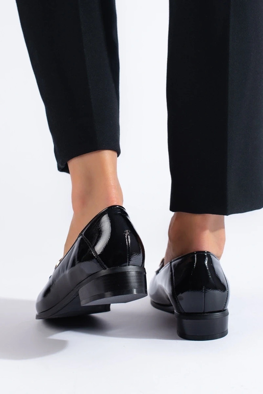 juodos spalvos moteriški pusbačiai iš...