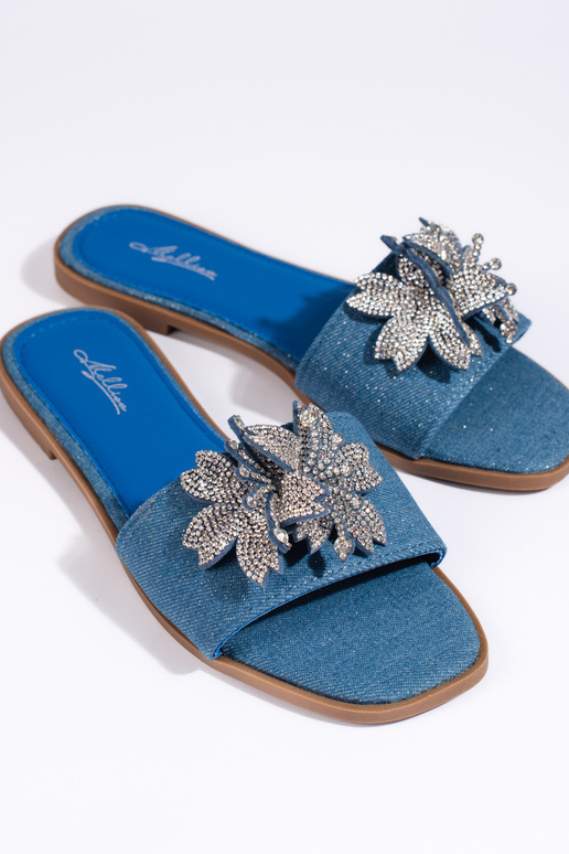 Džinso medžiagos Šlepetės Džinso medžiagos Šlepetės