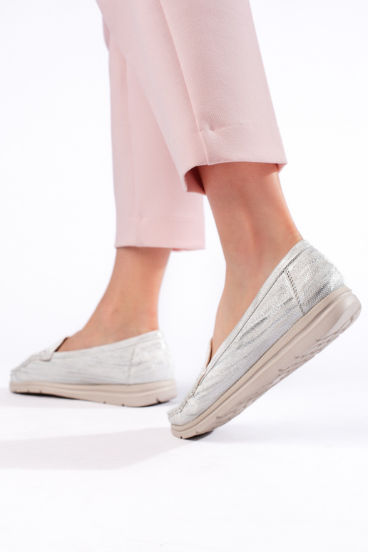 baltos spalvos moteriški mokasinai baltos spalvos moteriški mokasinai