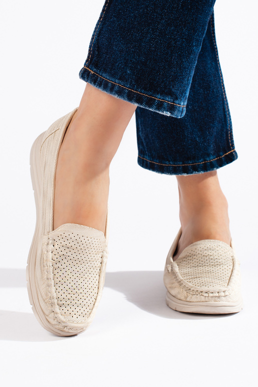 smėlio spalvos moteriški mokasinai smėlio spalvos moteriški mokasinai