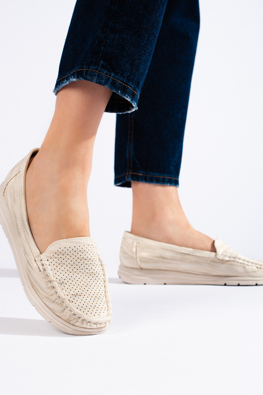 smėlio spalvos moteriški mokasinai smėlio spalvos moteriški mokasinai